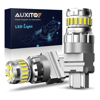 2x AUXITO 3157 3156 6500K Blanco LED Inverso Bombillas 200% Más Brillante CEI Foto 1 de 4
