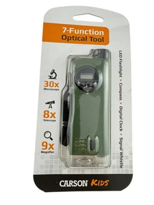 Carson X-Scope Kids 7-in-1 Optical Tool Microscope Telescope Compass Boy Scouts - Picture 1 of 9