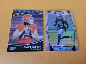 !!! TREVOR LAWRENCE RC / MICHAEL CRABTREE REFRACTOR FOOTBALL CARD LOT $$ - Picture 1 of 1