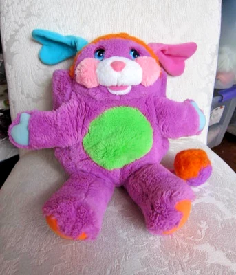 Peluche Pancake Popple 1985 Vintage Popples púrpura 15"  Foto 1 de 4