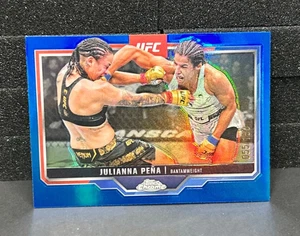 Julianna Pena 2025 Topps Chrome UFC Blue Refractor Card /150 #142 - Bild 1 von 2