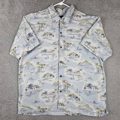 Camisa Patagonia De Colección Para Hombres Grande Hawaiian Camp Island Estampado Aire Acondicionado Pataloha Foto 1 de 4