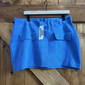 Minifalda azul con bolsillos delanteros XL Urban Outfitters nueva con etiquetas - Imagen 1 de 5