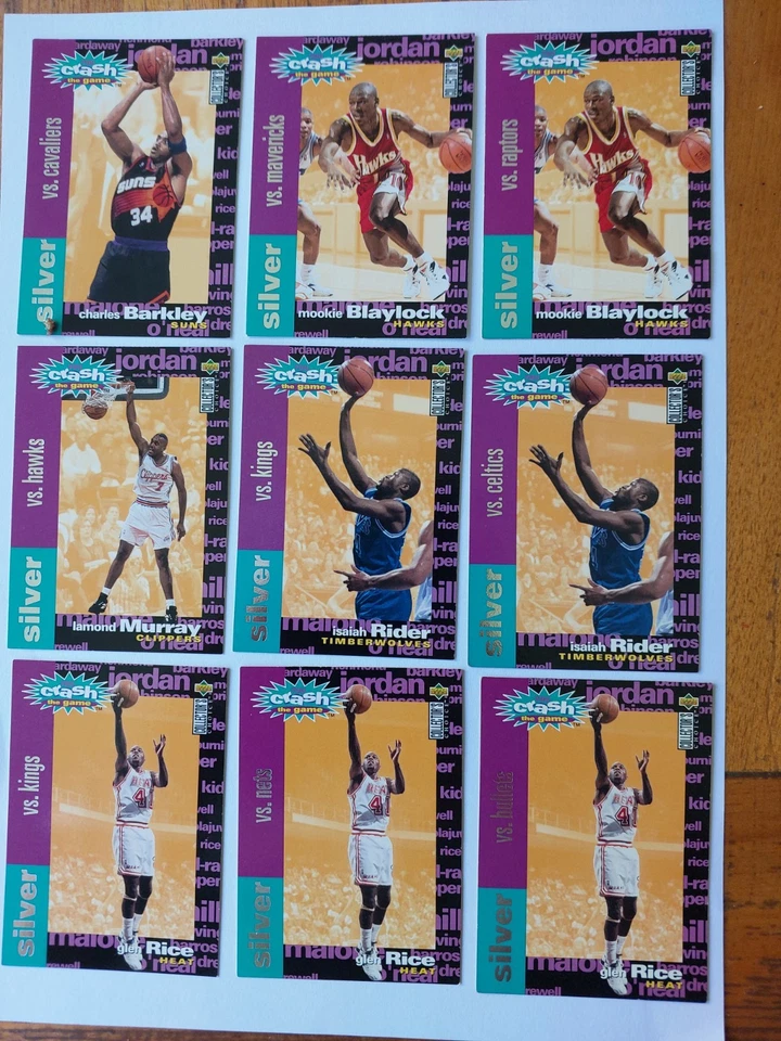 1995-96 Upper Deck Collector’s Choice You Crash The Game Silver 25 of 30 cards   - Image 1 of 4