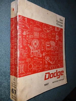 1967 DODGE CHARGER / CORONET / MANUAL DE LOJA DE DARDOS / LIVRO DE SERVIÇO ORIGINAL - Imagem 1 de 4