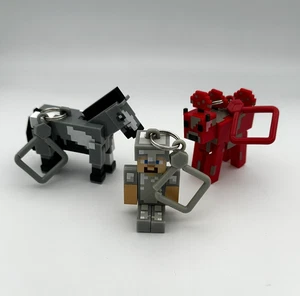 Figuras de Minecraft - Llaveros - Clips para bolsas - LOTE de 3 perchas para mochilas - Imagen 1 de 2