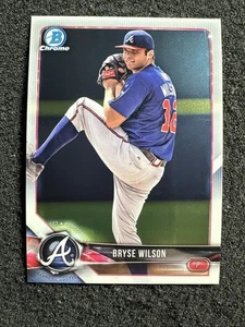 Bryse Wilson #BCP135 2018 Bowman Baseball Menge Atlanta Braves - Bild 1 von 2