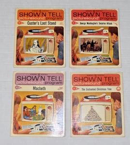 Vintage Show'N Tell Records 4 Set 1965 Macbeth Custer Washington Christmas - Picture 1 of 3