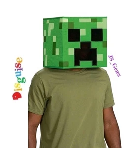 Disfraz de máscara verde tocado Minecraft Creeper - Imagen 1 de 5
