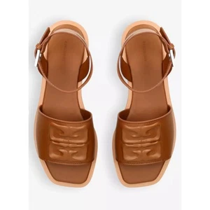 GIVENCHY 4G Liquid logo-embossed leather sandals 40 - Picture 1 of 4