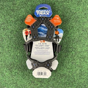 Scarpe da neve Snow Trax trazione piede neve ghiaccio, taglia L/XL uomo 8-12 donna 9,5+ - Foto 1 di 8