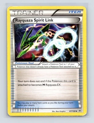 Pokémon TCG Rayquaza Spirit Link 87/108 XY - Roaring Skies Normal HP - Image 1 of 2