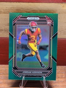 2023 Panini Prizm Draft Picks - Jordan Addison #136 Green Prizm (RC) - Picture 1 of 2