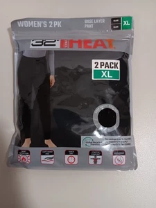 32 Grad Hitze Base Layer Hose Erwachsene XL schwarz *2er Pack* Damen - Bild 1 von 4