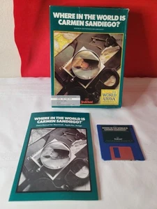 Where in the World is Carmen Sandiego game for the Amiga 3.5". Rare. - Afbeelding 1 van 8