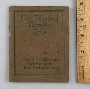 Vintage 1913 Daniel Low & Co. 100 Birthday Gifts Jewelry Catalog Salem Mass. - Picture 1 of 8