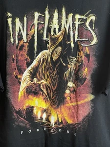 IN FLAMES - Foregone Space T-Shirt Adult 2XL Black NWOT - Picture 1 of 7