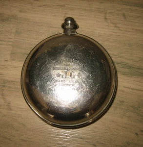 Ancienne Bouillotte de Poche métal chromé J & G - Photo 1/11