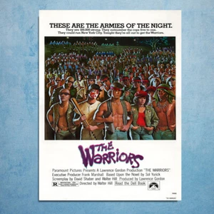 The Warriors Film Metall Plaketten Schilder Poster Bild - Bild 1 von 2