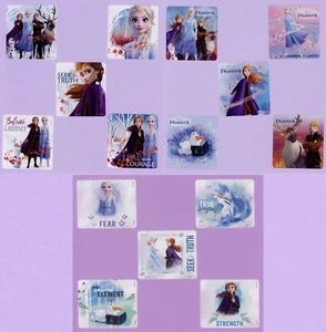 15 adesivi grandi assortiti congelati 2 - Anna, Elsa, Kristoff, Olaf, Sven - Foto 1 di 4