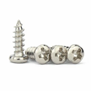 Nickel Plated Self Tapping Screw Phillip Pan Head Small Screws M1-M3 Wood Bolts - Picture 1 of 7