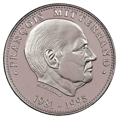 France médaille François Mitterrand Président de la République cupronickel PROOF - Photo 1/4