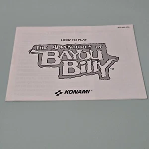 The Adventures of Bayou Billy NES Manual Only - Picture 1 of 4