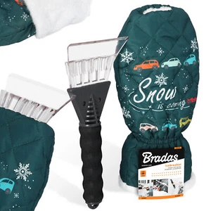 Rascador de hielo rascador de hielo guante piel cálida 25 cm coche rascador rascador de disco - Imagen 1 de 7