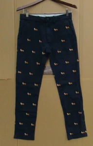 Crewcuts Corgi dog Print Casual Stretch Pants Size 14 Youth - Picture 1 of 6