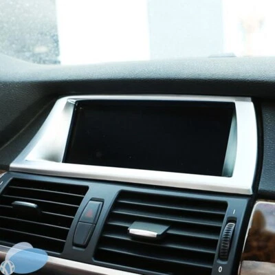 Car Interior Navigation Panel Cover Trim Accessories For 2008-2013 BMW X5 X6 Foto 1 de 4