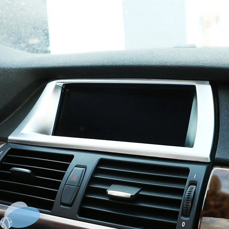 Car Interior Navigation Panel Cover Trim Accessories For 2008-2013 BMW X5 X6 Foto 1 de 4