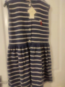 Designer ZUNIA by New Man Girl BLUE Striped Woollen Dress - Age 14-15 - Picture 1 of 7