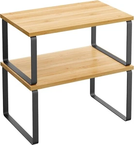 Cabinet Organizer Shelf, Set of 2 Kitchen Counter Shelves, Kitchen Storage - Picture 1 of 7
