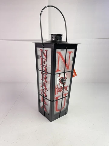 University of Nebraska Cornhuskers Lantern - Decoration Home Decor - Glass/Metal Cover