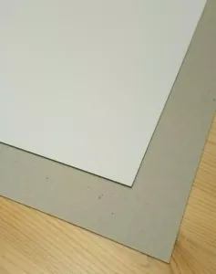 A4 White lined Greyboard 2mm THICK Craft Display Card Cardboard / *PACK OF 9* - Picture 1 of 4