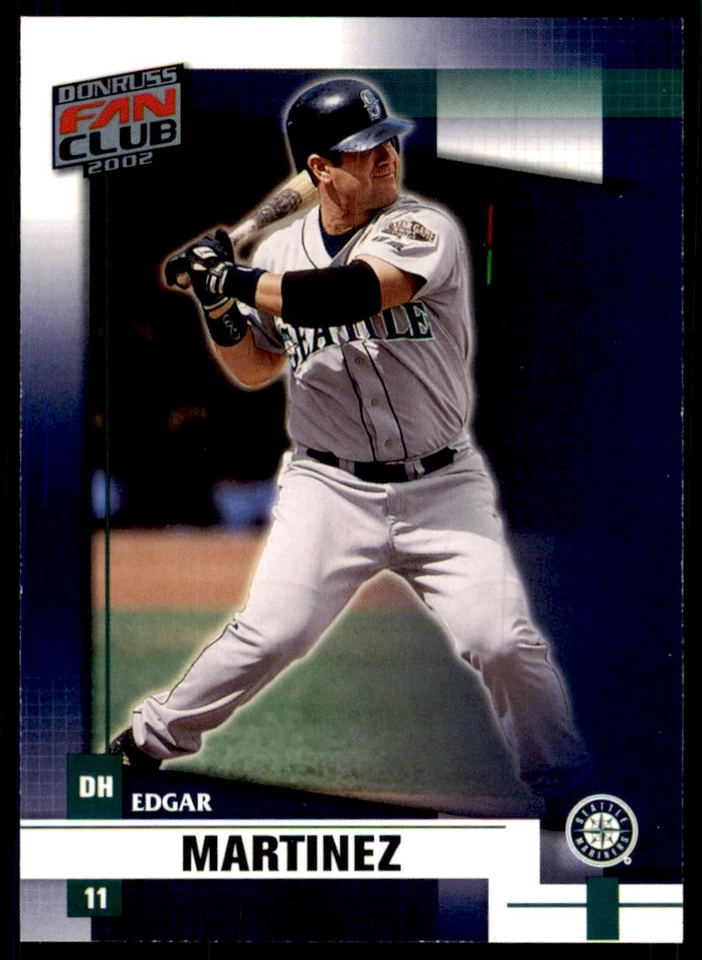 2002 Donruss Fan Club Edgar Martinez Seattle Mariners #42 - Image 1 of 2