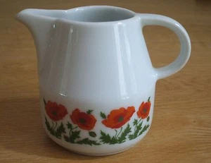 Vintage Bareuther Waldsassen Blumen Milchkännchen Krug Bavaria Germany NEUWERTIG - Bild 1 von 4