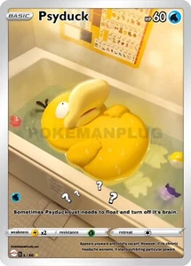 Psyduck Stress Custom Pokemon Card Alternate Art VMAX EX GX ACG - Picture 1 of 3