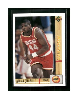 1991-92 Upper Deck Houston Rockets Basketball Card #310 Adrian Caldwell - Image 1 of 4