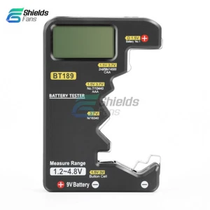 Digital Battery Tester Checker Electricity Indicator Universal AA, AAA 9V Button - Picture 1 of 18