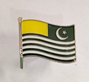 Kashmir Flag Pin Badge High Quality Gloss Enamel - Picture 1 of 8