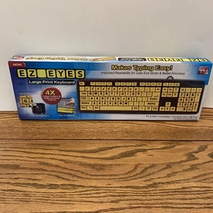EZ Eyes Large Print Keyboard - Bild 1 von 7