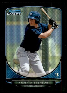 2013 Bowman Chrome Prospects Black Refractors #BCP70 Casey Stevenson /99