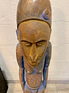 GRANDE STATUE TOTEM DU VANUATU appelee L'HOMME BLEU - Bild 1 von 11