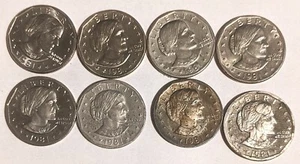 1981 S Susan B. Anthony * SBA * Lot of 8 CIRCULATED - Picture 1 of 6