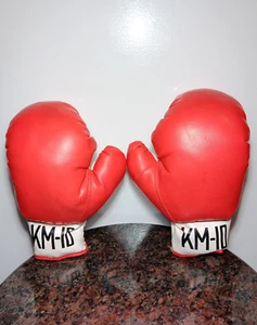 Vintage Boxhandschuhe 70er Jahre KM-10 rot-weiß - Bild 1 von 8