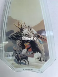 OK LAMPADA TOUCH RICAMBIO VETRO 1 PANNELLO Cervo indiano americano fauna selvatica - Foto 1 di 2