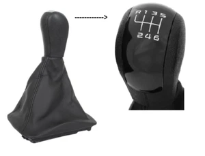 für SKODA OCTAVIA II (04- ) SCHALTKNAUF SCHALTSACK SCHALTMANSCHETTE 6-GANG SATZ - Bild 1 von 2