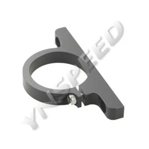 ENVÍO A EE. UU. Soporte de montaje único de aluminio de 2 pulgadas para bomba de combustible de filtro de abrazadera negro - Imagen 1 de 5