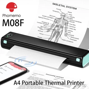 Phomemo M08F Portable Wireless A4 Mobile Thermal Printer USB Bluetooth Printer - Picture 1 of 16
